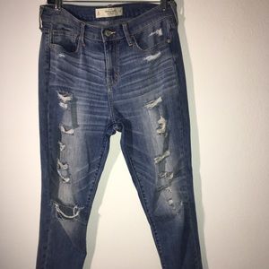 A&F Distressed Denim